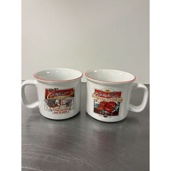 Campbell's Soup 2004 Heritage Collection Mugs, 2 Collectors Mugs - Picture 1 of 6
